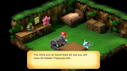 Super Mario RPG Remake - Keep Track of Opened Hidden Treasure Chests in Monstro Town