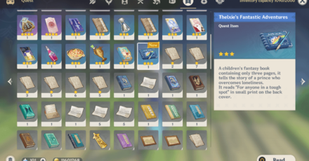 Genshin - Miraculous Crown - Book Quest Reward