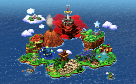Super Mario RPG - 1st Star Piece Map