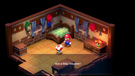 Super Mario RPG - Get the Stay Voucher from Toad