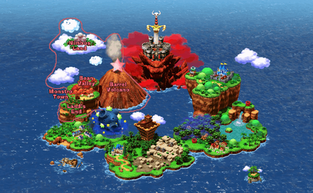 Super Mario RPG - 6th Star Piece Map