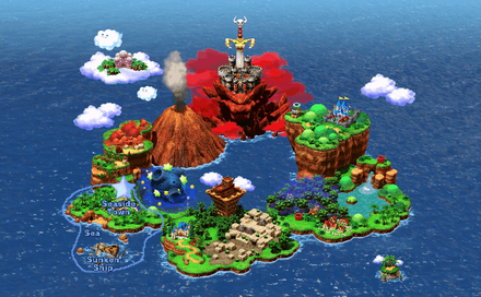 Super Mario RPG - 5th Star Piece Map