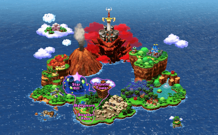 Super Mario RPG - 4th Star Piece Map