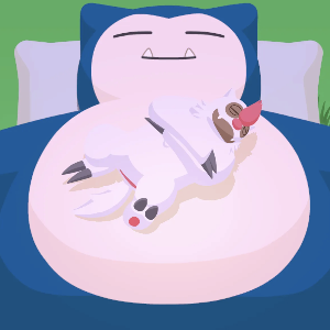 Pokemon Sleep - Atop-Belly Sleep