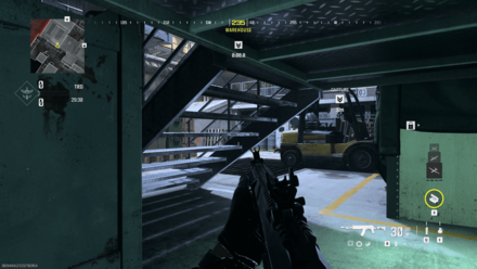 Under Stairs in Warehouse