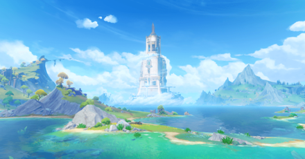 Genshin - Fontaine Viewpoint - Tower of Gestalt