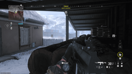 Behind Logs in South Woods