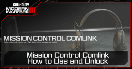 Modern Warfare 3 - Mission Control Comlink
