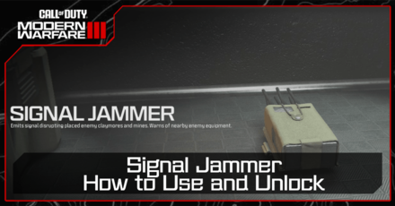 Modern Warfare 3 - Signal Jammer