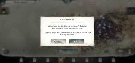 Skip Tutorial - MementoMori