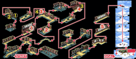 Super Mario RPG -  Nimbus Land Map