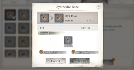 Synthesize Runes