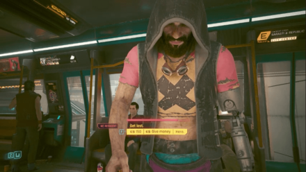 Cyberpunk 2077 - Metro Beggar Event