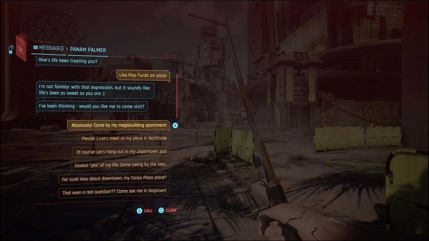 Cyberpunk - Inviting Panam to apartment