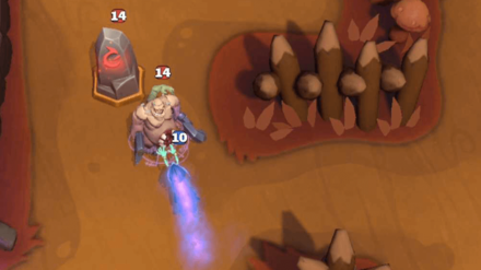 Warcraft Rumble - Banshee Taking Abomination