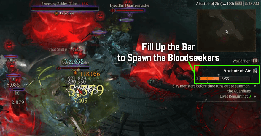 Diablo 4 - Defeat Enemies to Fill the Bar