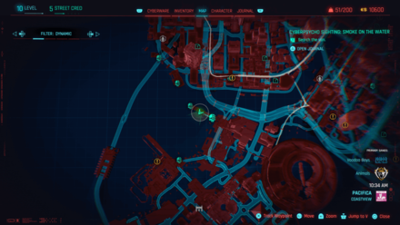 Cyberpunk 2077 - Binocular Location 2 map view