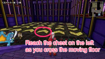 At the Northwest Corner of the 1F Mini Medal Location