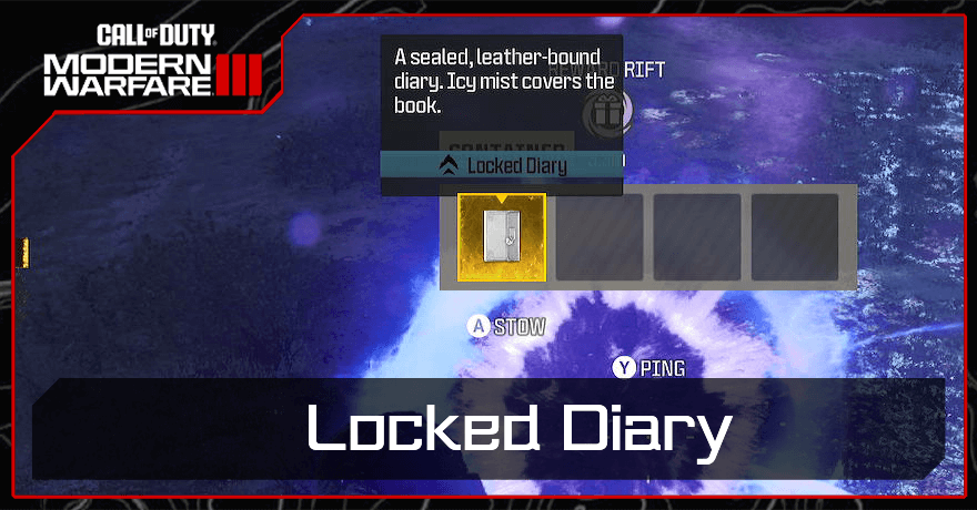What to Do With Locked Diary | Call of Duty Modern Warfare 3 (MW3 