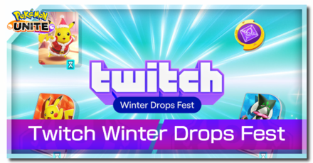 Pokemon UNITE - Twitch Winter Drops Fest Banner