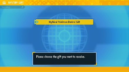 Pokemon SV - Mythical Pokemon Darkrai Mystery Gift