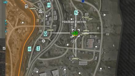 Modern Warfare 3 - Center of Hadiqa Farms USB Tower Map