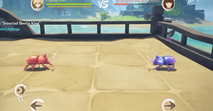 Genshin Impact - Beetle Battle Boot Camp Gameplay