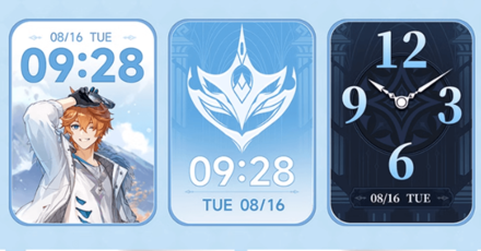 Genshin - Tartaglia Smartwatch Clock Design