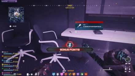 MW3 Zombies - Officers Quarters Key In-Game View