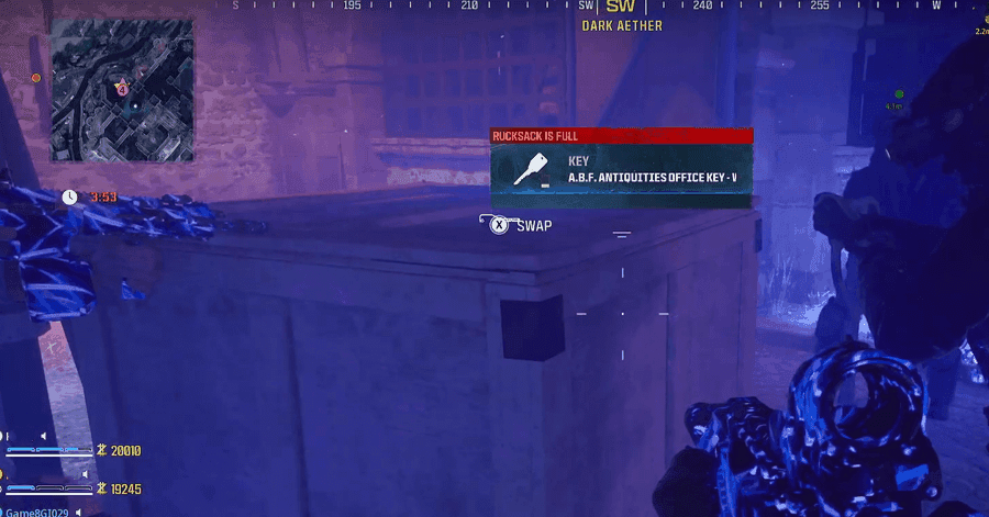 MW3 Zombies - ABF Antiquities Office Key Location