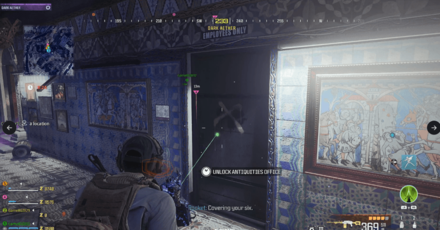 MW3 Zombies - ABF Antiquities Office Door In-Game View