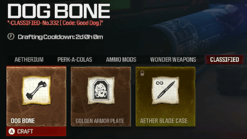 Modern Warfare 3 - Dog Bone 2 day Crafting Cooldown