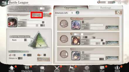 Setting a Defense Team - MementoMori