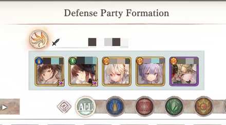 Defense team formation - MementoMori