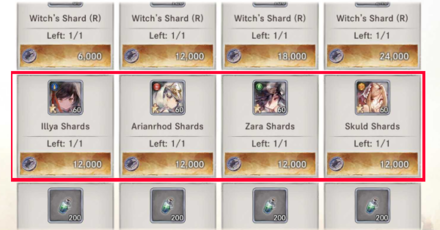 Character Shards
