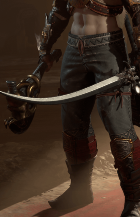 Diablo 4 - Midwinter Talwaar  Weapon Transmog