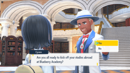 Pokemon Scarlet and Violet - Talk to Cyrano at the Academy