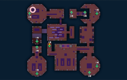 DQM3 - Fort Nox 2F Map