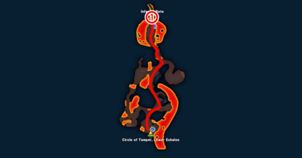 Dragon Quest Monsters 3 - Circle of Temper Lower Echelon - Cavern of Conflagration Map