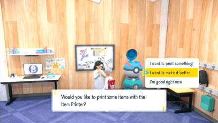 Pokemon SV Indigo Disk DLC - Item Printer Upgrade