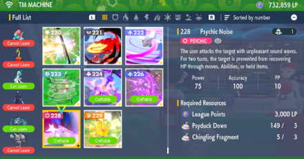 Pokemon SV The Indigo Disk DLC - Indigo Disk TMs