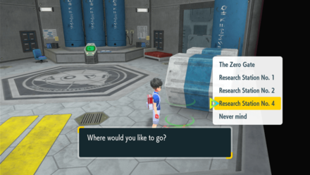 Pokemon SV - Fast Travel to Research Station No. 4