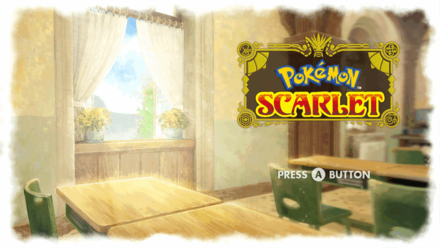Pokemon SV - Start Screen Without Book - Scarlet
