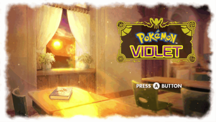 Pokemon SV - Start Screen With Book - Violet