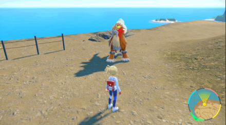 Pokemon SV - Entei Overworld View