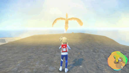 Pokemon SV - Moltres Overworld View