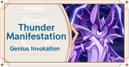 Genshin Impact - Thunder Manifestation Card Guide