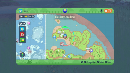 Pokemon SV Indigo Disk -  Satoru of the League Club Map