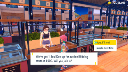 Pokemon Scarlet and Violet SV - Get Soul Dew from the Porto Marinada Auctions