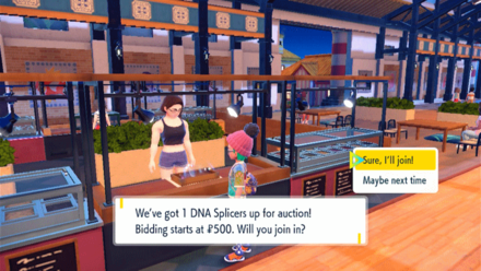 Pokemon Scarlet and Violet SV - Get DNA Splicers from the Porto Marinada Auctions